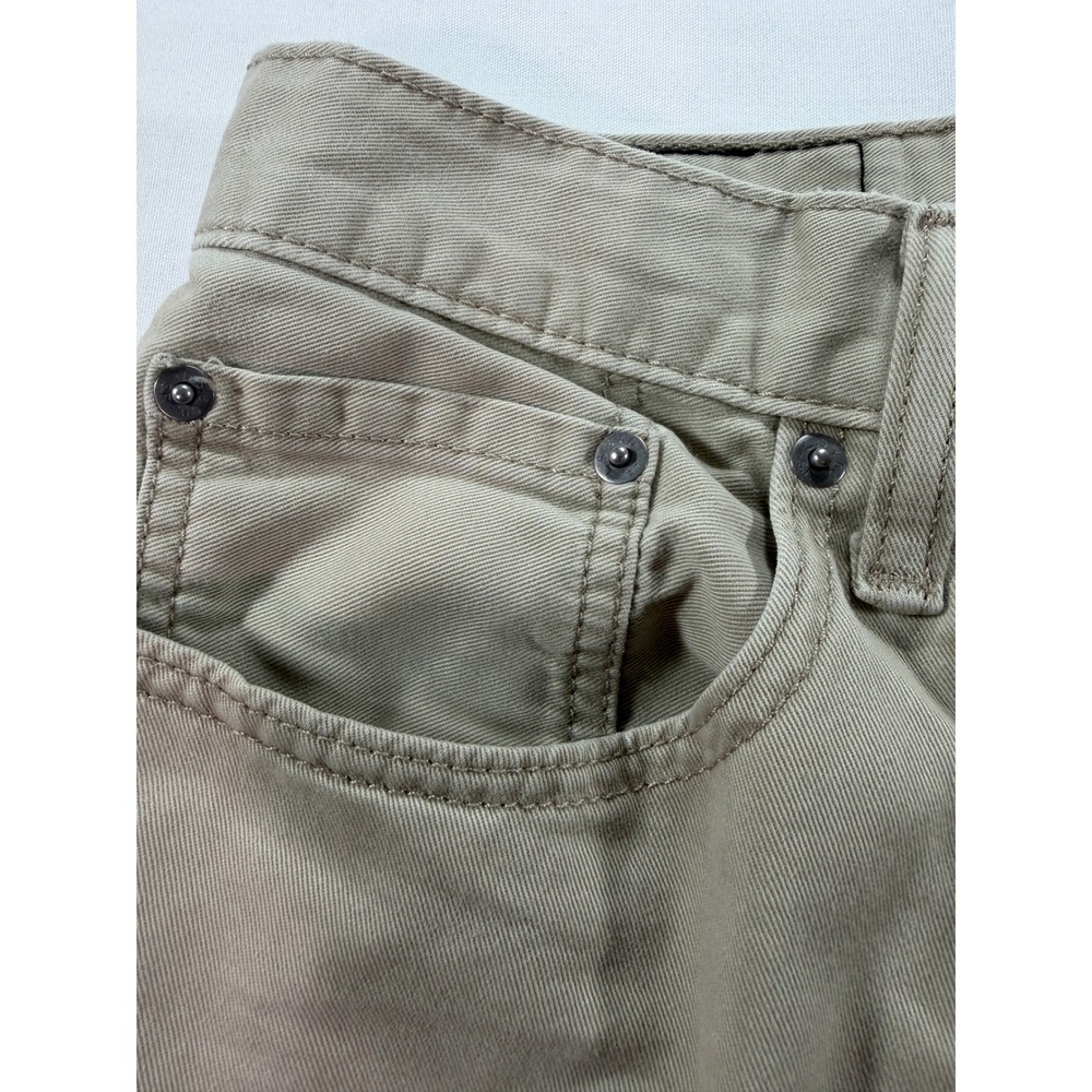Levi's 514 Jeans Mens 32x32 Beige Khaki Straight Fit - Picture 5 of 15